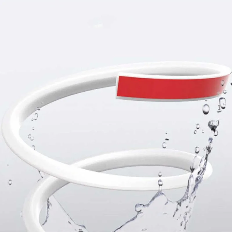 Multi-size silicone strip Bathroom Water retaining strip Dry Wet Separation Shower Barrier Dam Flood adhesive door seal strip