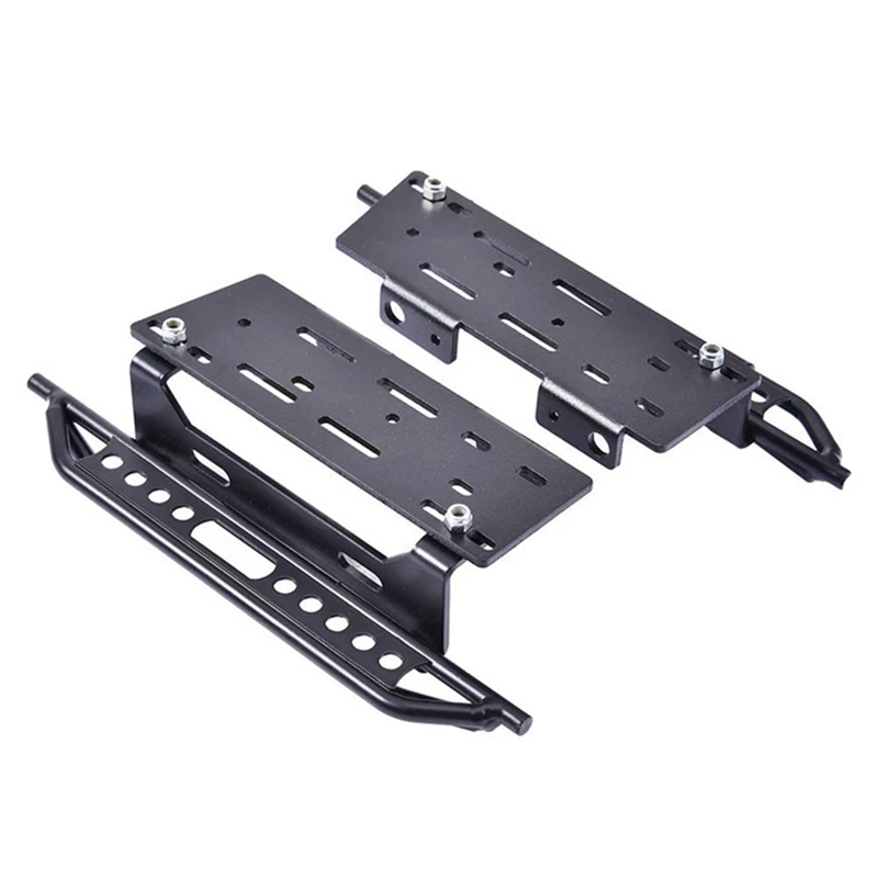 2 Piece For SCX10 90046 1:10 Climbing Car Metal Simulation Side Pedal Replacement Wrangler Pedal