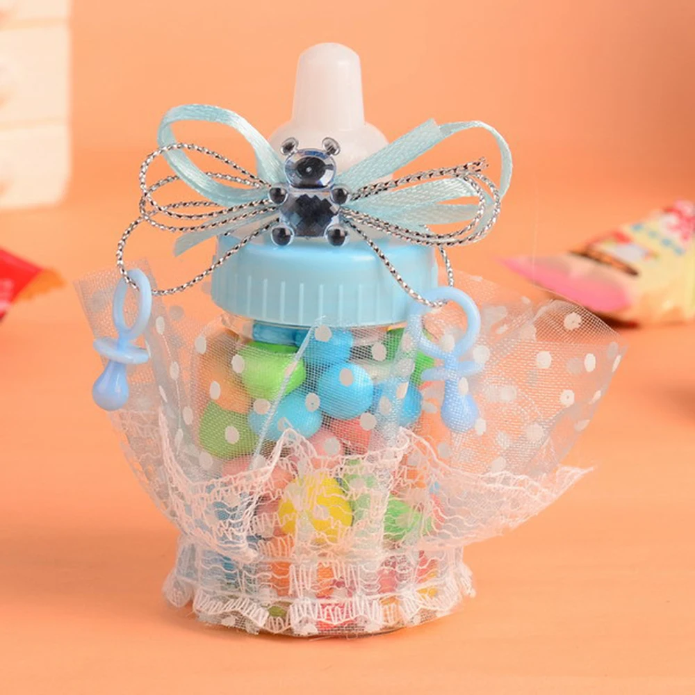 12/36Pcs Baby Birthday Party Candy Box DIY Baby Shower Party Gift Box Milk Bottle Candy Box Gift Packaging Box