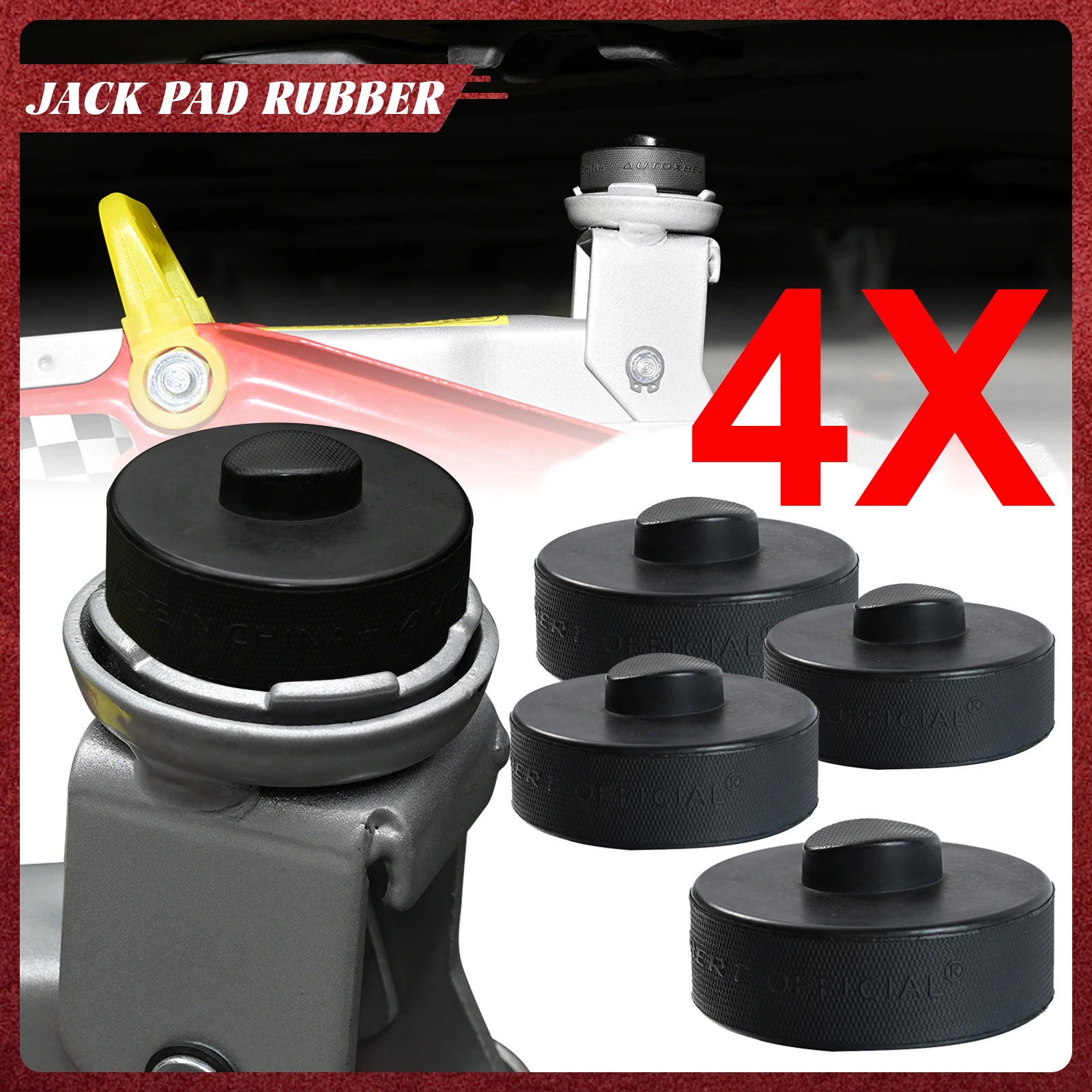 4Pcs Rubber Jack Pad Support Point Adapter Jacking Trolly Car Removal Repair Tool For Porsche 911 964 993 996 991 Cayman Boxster