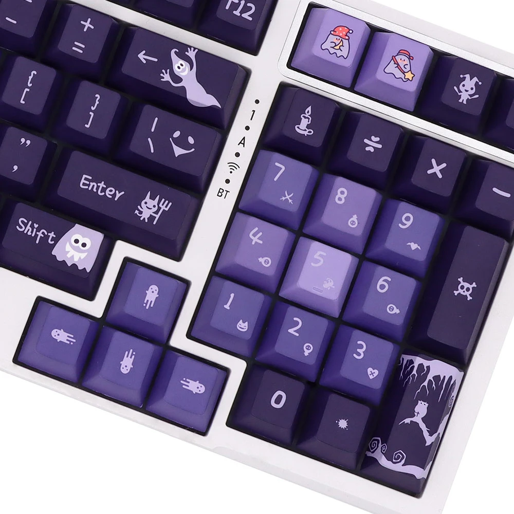 Purple Gradient Keycap Cherry Profile PBT Dye Sublimation Keycaps For MX Switch Mechanical Keyboard GK61/64/67/68/75/84/87/96/98