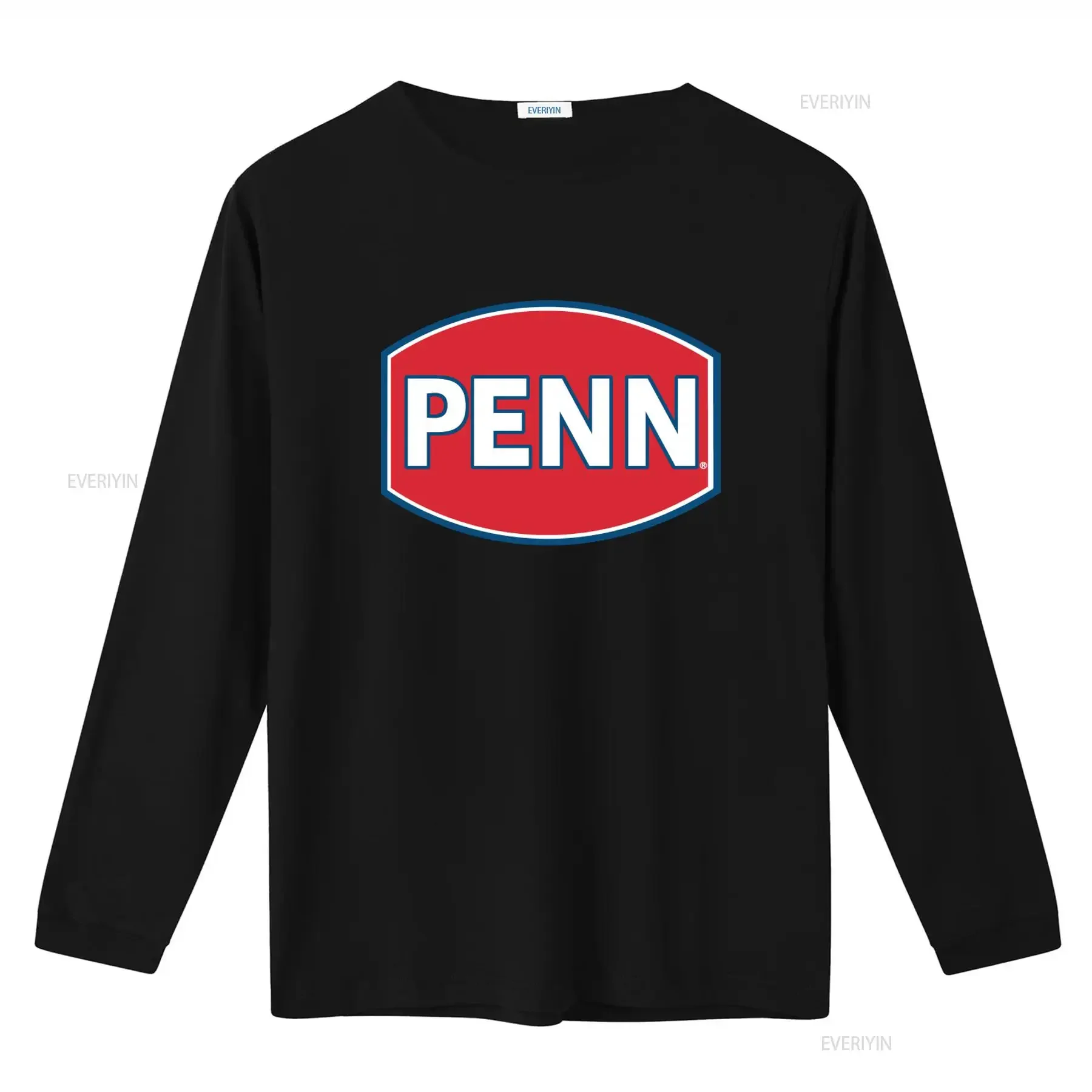 Penn Fishing Gear Reel Rod T Shirt Baseball Style Print vintage Washed Breathable fashion Comfortable Unisex Stretched Slightly