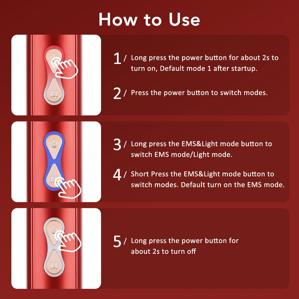 Электрическая микротоковая массажная расческа 660 нм красный свет расческа для ухода за волосами разминание расслабляющий массажер для головы и кожи головы кровообращение