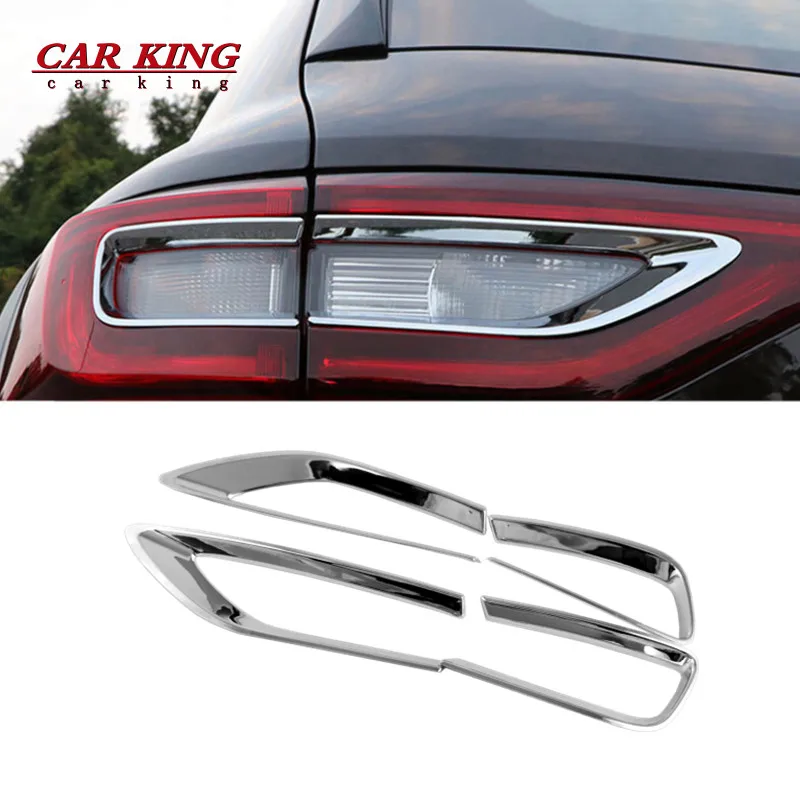 

For Renault Koleos 2017 2018 ABS Chrome Rear Tail Light Lamp Taillight Cover Trim Frame Sticker Car Styling Accessories 4pcs/set