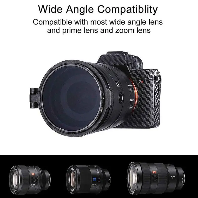 ABGG-3X ND Quick Release Switch Bracket Lens Filter For DSLR Camera Photography Lens Bracket 67MM