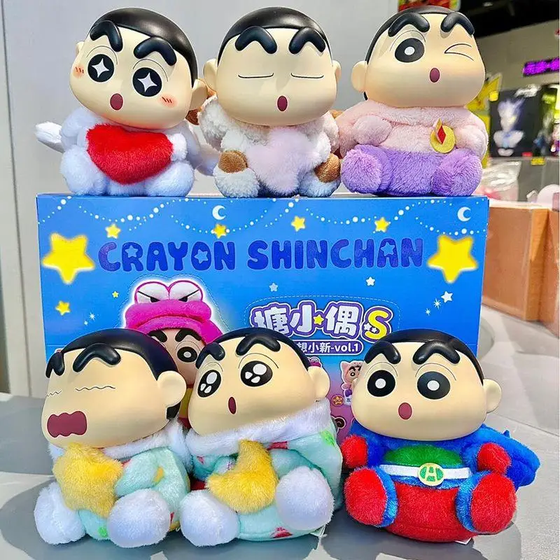

Crayon Shin-Chan Blind Box Fantasy Series Plush Vinyl Doll Mystery Action Figure Collection Model Toys Gift