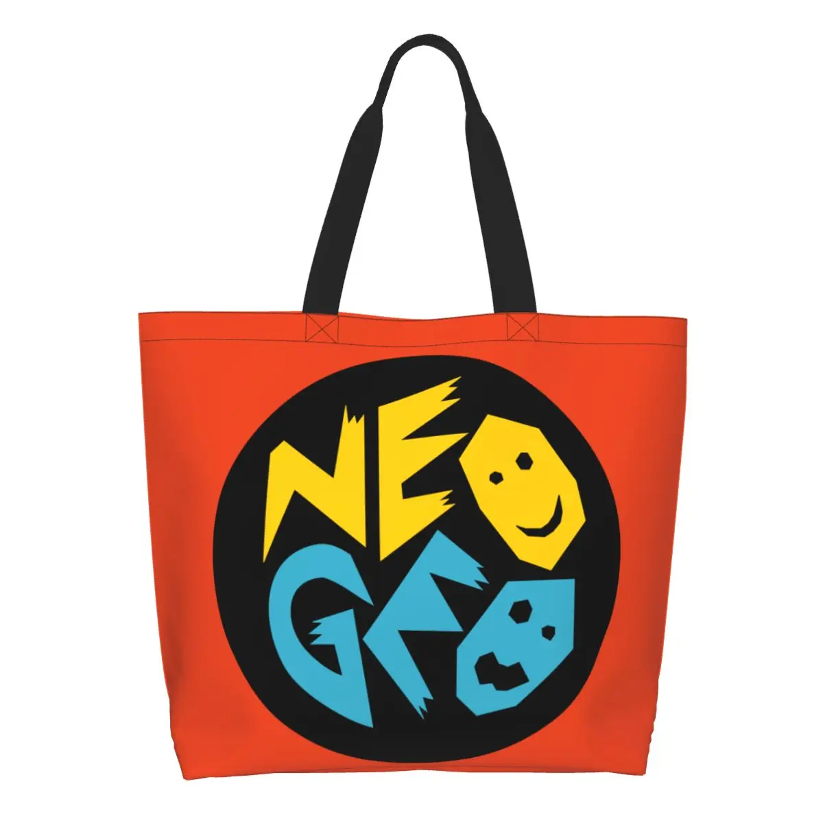 Borsa a tracolla per Shopper in tela riutilizzabile con stampa di moda Neogeo Arcade Shopping Bag