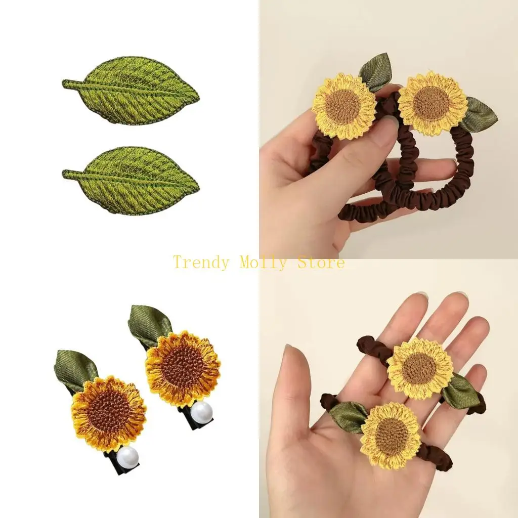 

N5KB 2 шт. практичный аксессуар для волос с подсолнухом, стильная заколка для волос, добавляет моду к любой прическе для разных