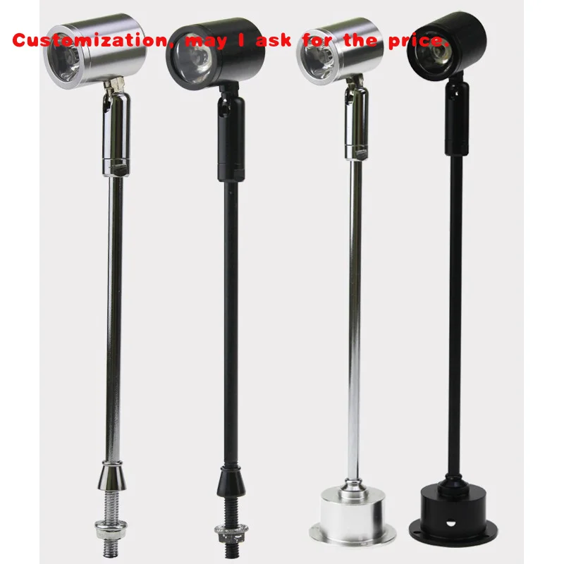 custom.Customized Height LED Spot Lamp Jewelry showcase Cabinet Bookcase Glass Display Counter