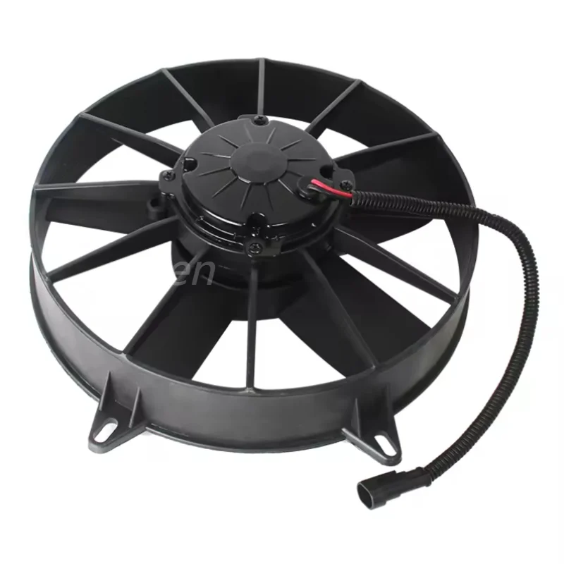 LNF254 11inch Radiator cooling fan For Bus car Water tank cooling fan DC Motor 12/24V  3200RPM