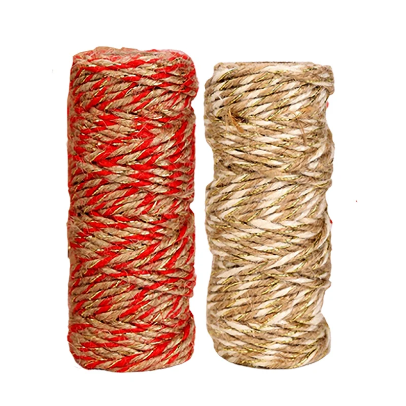 3mm 25M Natural Jute Rope Ribbon Craft DIY Wedding Jute Cord Twine String Thread Handmade Sewing Home Party Decor Accessories