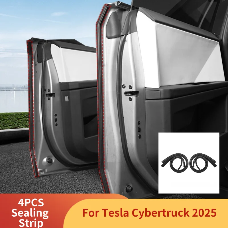 

Sealing Strip for Tesla Cybertruck 2025 Door Sill Seal Soundproofing Strip Sound Noise Reduction Dust Waterproof Car Accessories