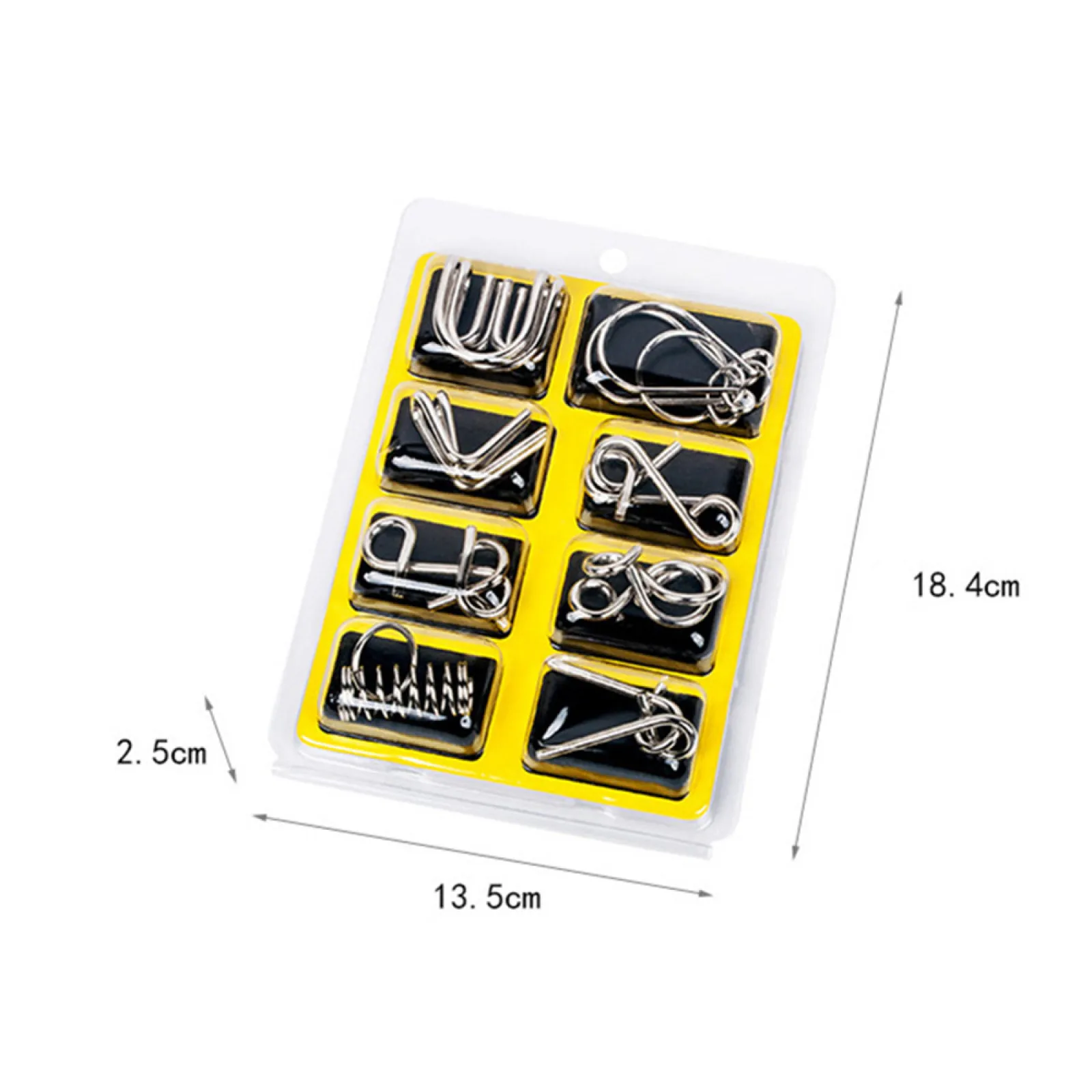 8 шт./компл., металлические головоломки IQ Mind, развивающие игрушки, головоломки Монтессори, проволочные головоломки для детей и взрослых, интерактивная игра, средство для снятия изоляции