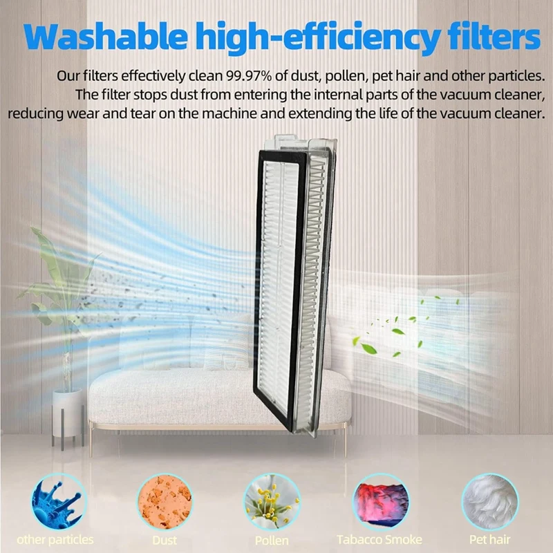 AU-For Roborock Qrevo Curv/P20 Pro Robot Vacuum Cleaner Dual Main Side Brushes Hepa Filters Mop Pad Dust Bags