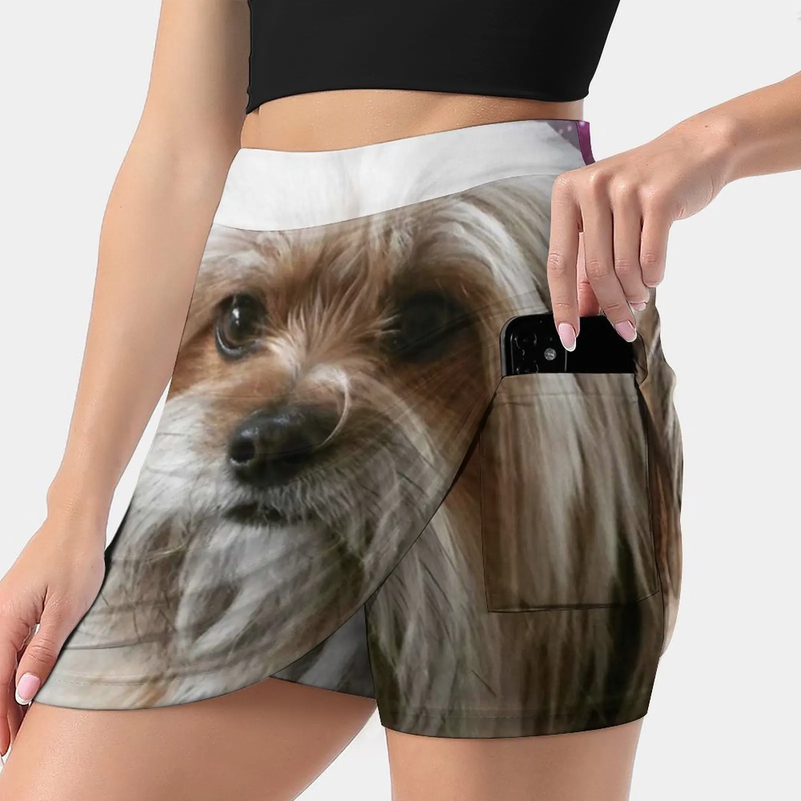 Space Dog Women's skirt Aesthetic skirts New Fashion Short Skirts Space Dog Rocket Astronaut Shitzu