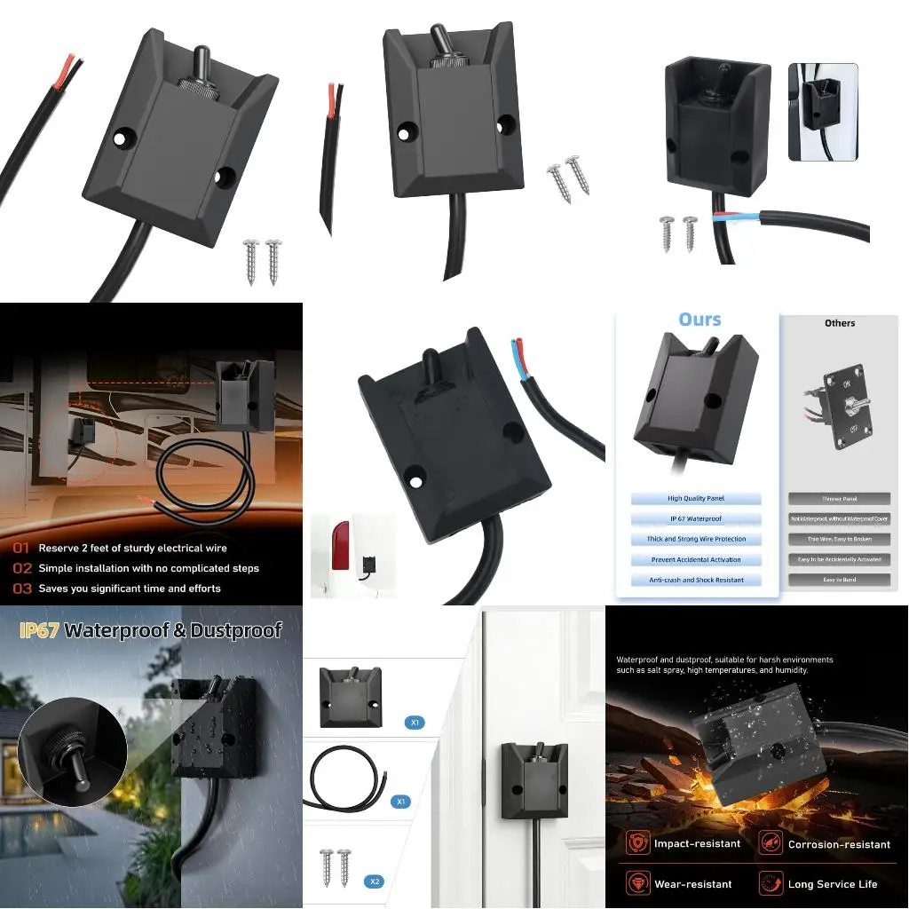 Plastic 12V 30A Push Pull Switches 264346-10 Replacement Pre for Easy Installation In Trucks & Marine Equipment