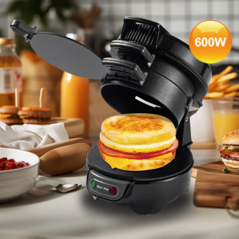 220V 110V Mini Electric Burger Sandwich Maker Machine Non Stick Toaster Grill Baking Pancake Pan for Bread Kitchen Home 토스트기 빵