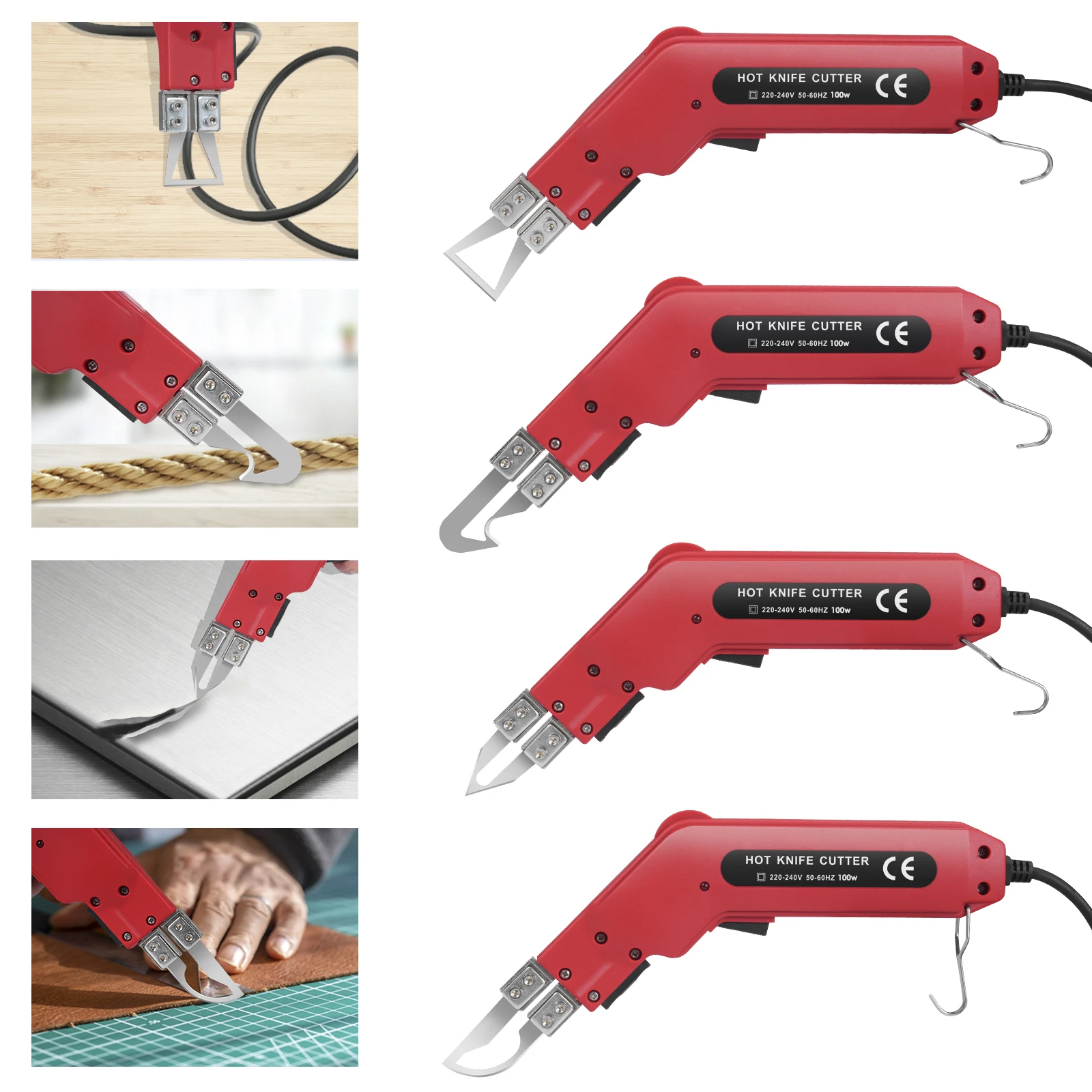 Electric Hot Knife 4 in 1 80W 220V Professional Hand-Held Polystyrene Cutting Electric Foam Cutting Machine Foam Plastic Carving