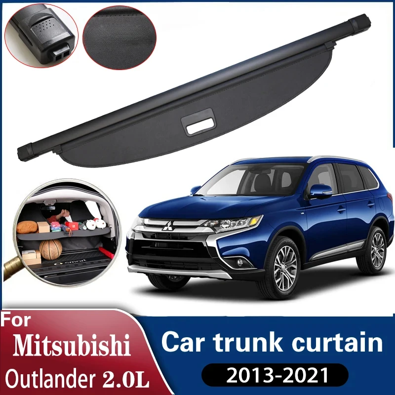 

Занавеска на багажник автомобиля для Mitsubishi Outlander 2.0L, аксессуары 2013 ~ 2021, занавеска на багажник автомобиля, аксессуары для задней перегородки багажника