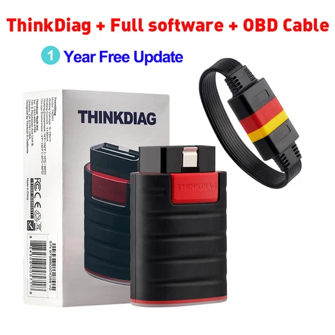 Thinkdiag OBD2 Scanner, полное программное обеспечение, 1 год, бесплатное обновление, считыватель кодов, двунаправленный диагностический инструмент для кодирования ЭБУ