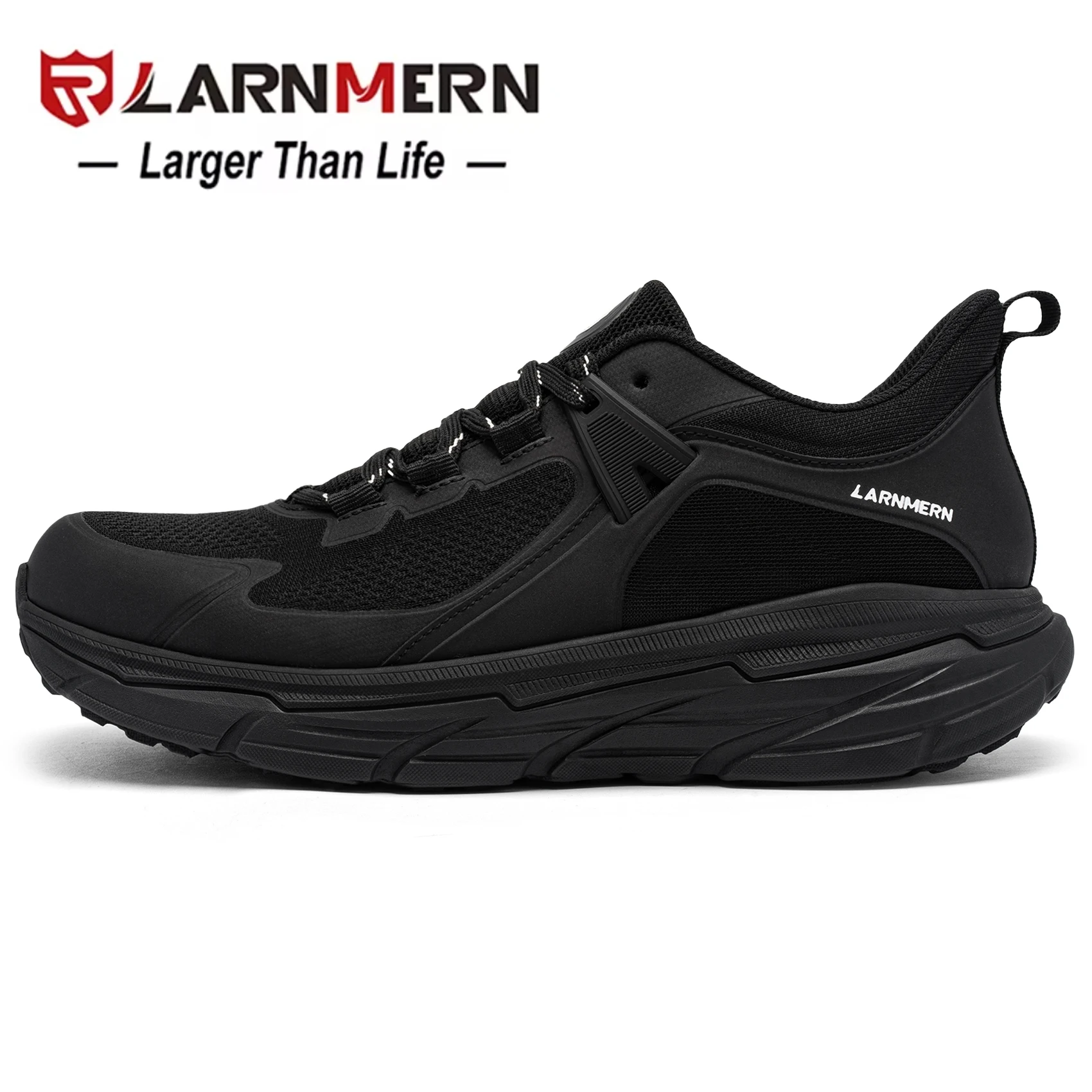 LARNMERN men's steel toe shoes, comfortable sports shoes, safe toe shoes, anti slip work shoes