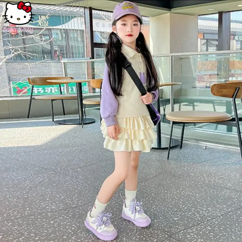 Kawaii الفتيات مرحبا كيتي أحذية رياضية أنيمي الكرتون الربيع والخريف جديد سانريو أحذية مجلس عادية لينة وحيد الاحذية البيضاء