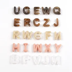 10 Pieces Acrylic Perforated English Letter Two-color Beads DIY Makes Jewelry, Necklaces, Bracelets, and Clothing Accessory