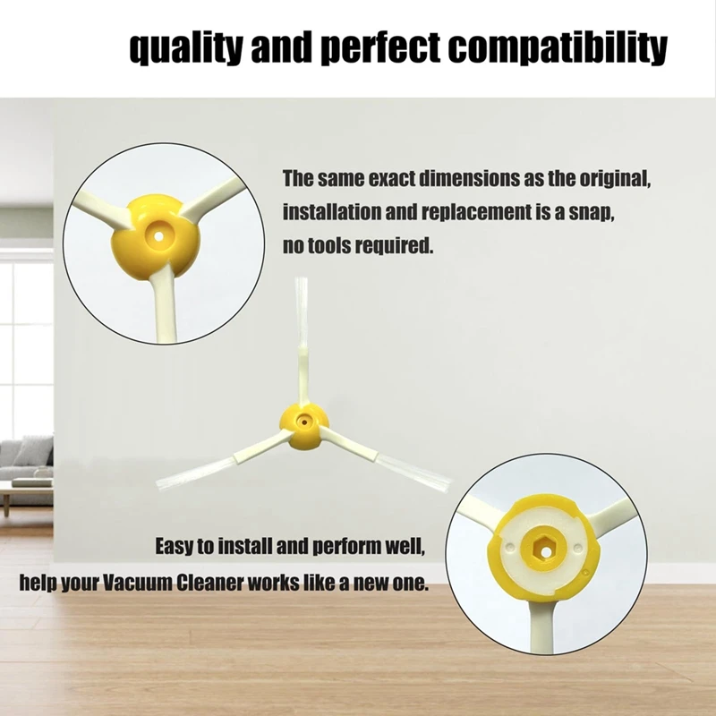 Substituição da escova lateral para Irobot Roomba, Acessórios Aspirador, 500, 600, 700 Series, 692, 694, 680, 660