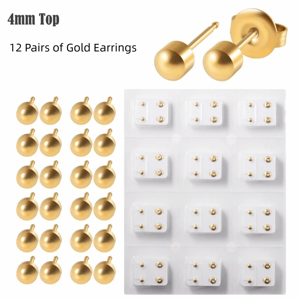 3mm/4mm TOP Ear Piercing Tool Kit Stainless Steel Stars Rhinestone Stud Earrings Minimalist Rhinestone Inlay Ear Piercing Tool