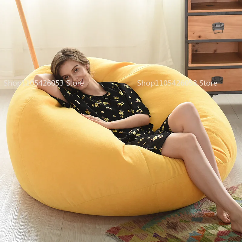 

Removable and washable lazy sofa fabric bean bag bed chair simple living room bedroom balcony tatami bath