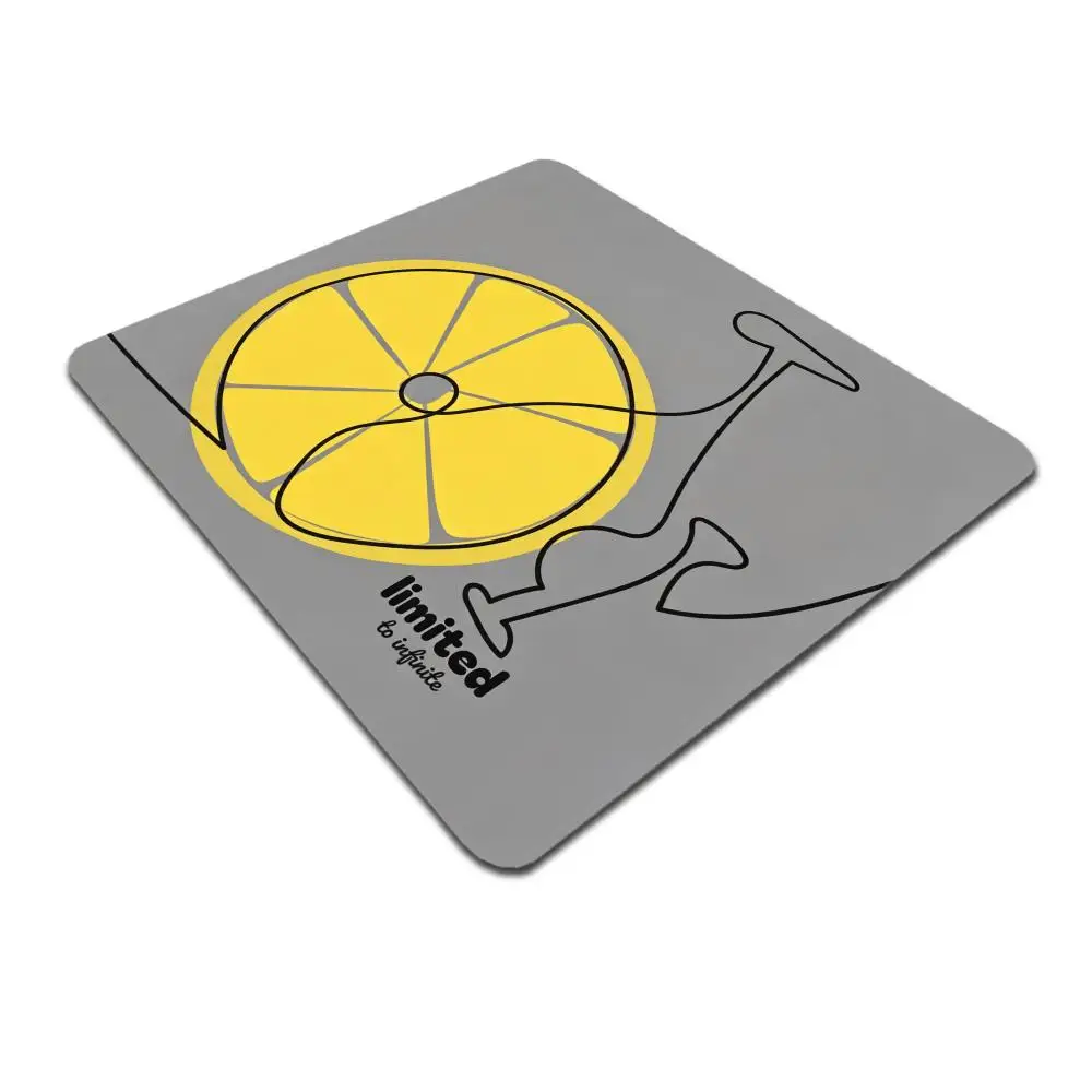 HYBXAXC Minimalist Grapefruit Print Small Mouse Pad, Non-Slip Desk Mat, Durable Rubber Base for Gaming & Office