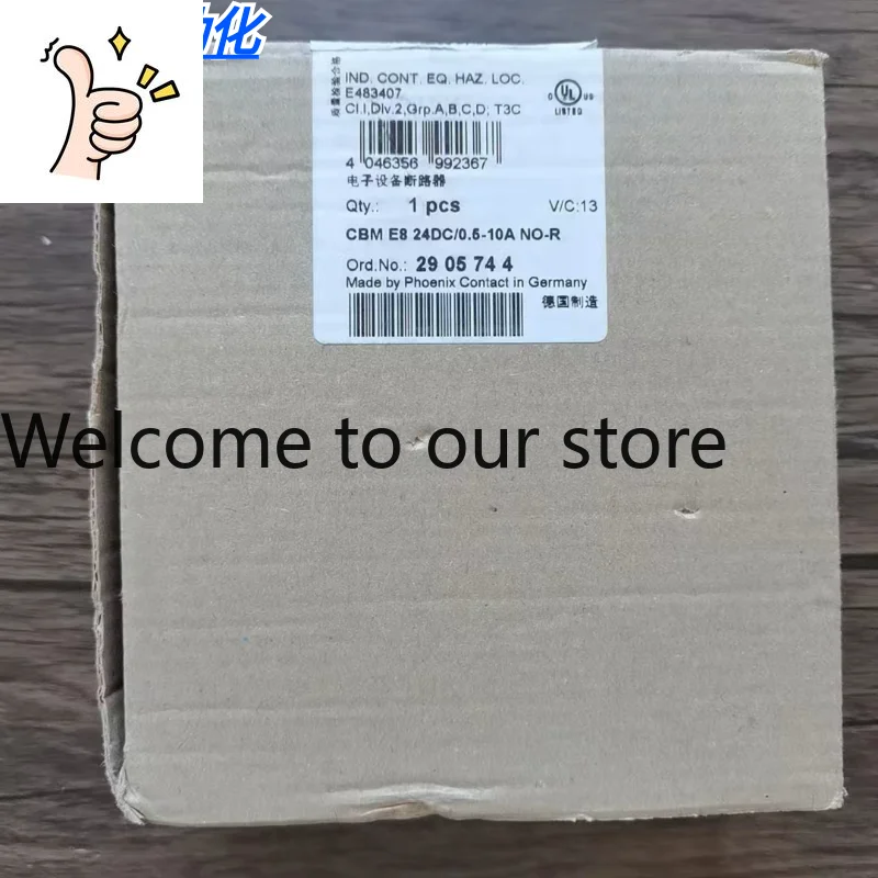 New Original Genuine, Phoenix 2905744 Circuit Breaker CBM E8 24DC/0.5-10 R NO-R