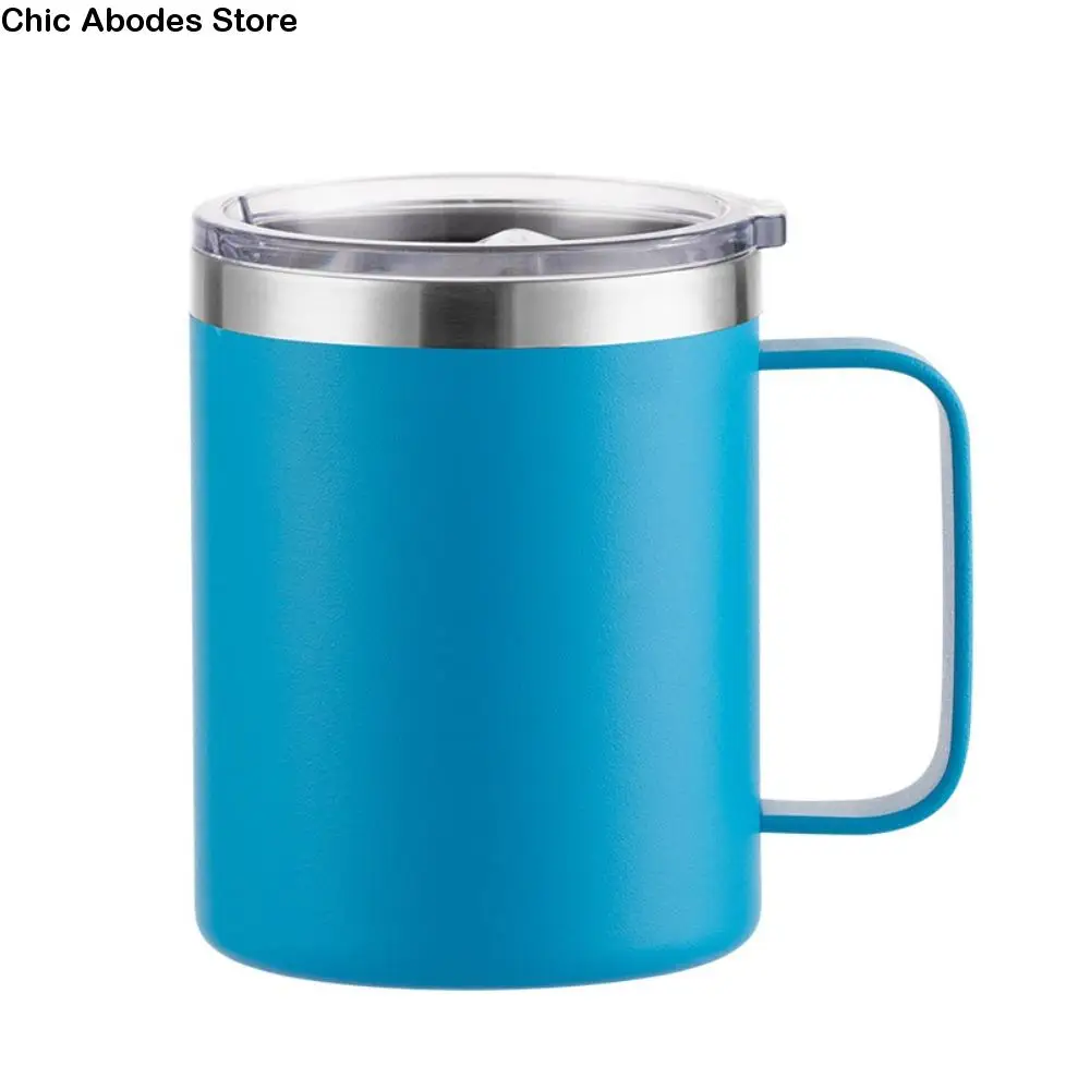 

Stainless Steel Insulated Water Bottle Double-layer 12oz/14oz Mini Vacuum Cup Non-Slip Leak-proof Coffee Mug Office/School