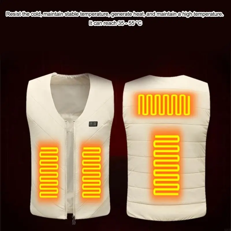 

Heated Outerwear Vest Comfortable Polyester Construction USB Rechargeable Technology For Indoor Outdoor Use A2UB