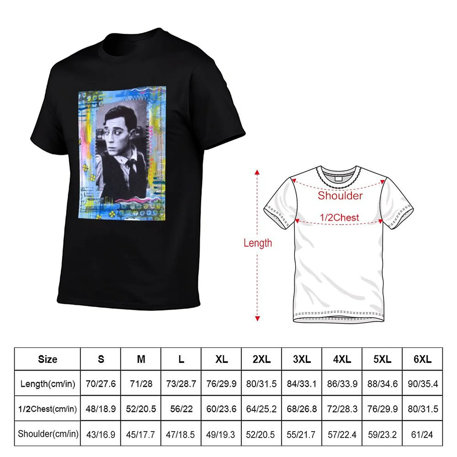 The Cook's Waiter (Buster Keaton) T-Shirt Gym Exercise Short Sleeve T-Shirt