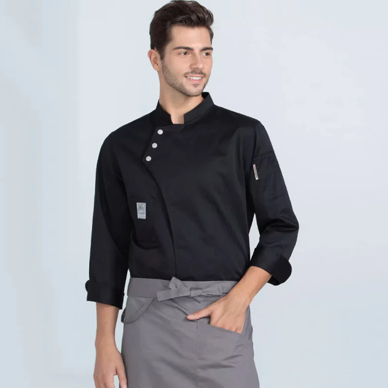 케이터링 요리 코트 셔츠 레스토랑 주방 요리사 티셔츠 베이커 작업복 호텔 의류 쿡 자켓 카페 웨이터 작업복