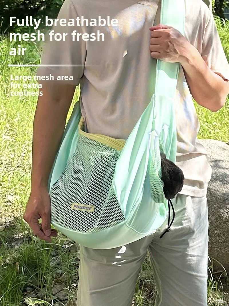 

Портативная легкая дышащая сумка-переноска через плечо для кошек и маленьких собак для путешествий и прогулок на улице