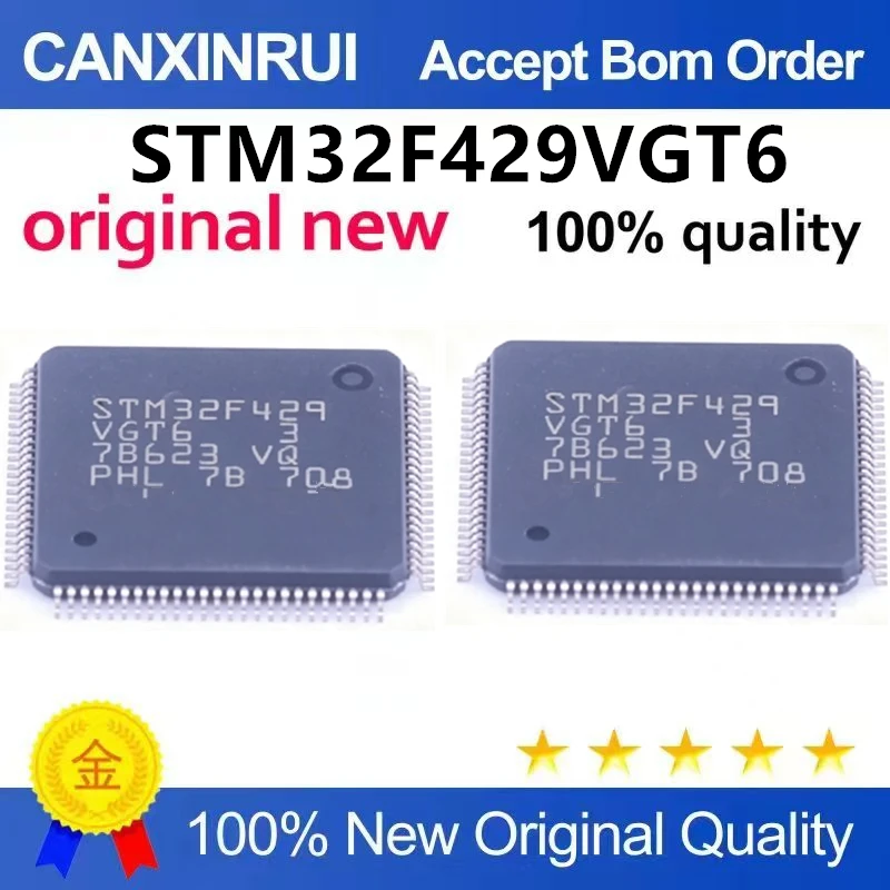 （5pcs-10pcs）Brand new original TM32F429VGT6 LQFP-100 ARM Cortex-M4 32-bit microcontroller
