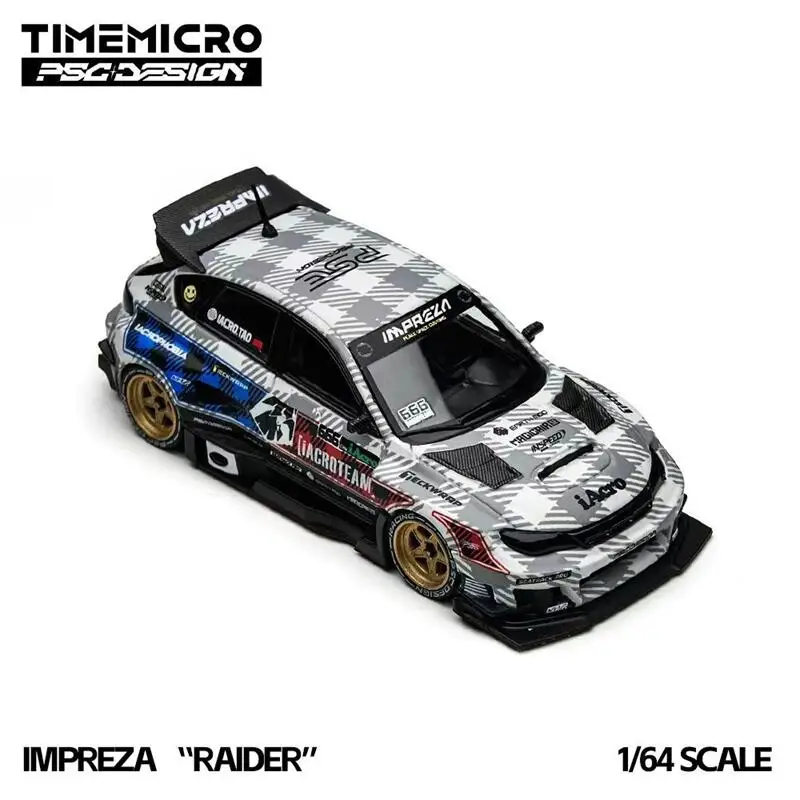 

[PreSale] Time Micro × PSC DESIGN 1:64 Impreza "RAIDER" Grey / Charger "Brawler" Red White Diecast Model Car