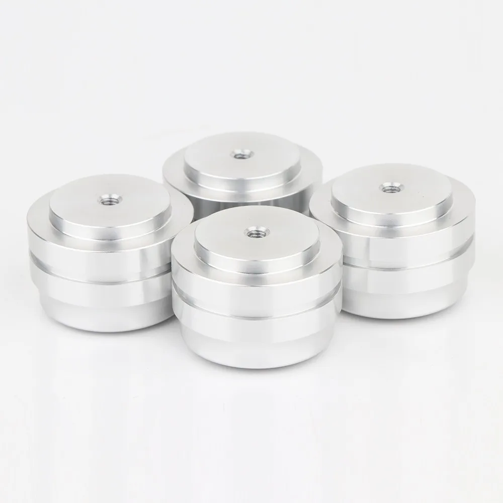 aluminium alloy Feet Solid Audio Device Feet Alu Absorber Speaker Spikes Stand Feet Pad Foot For Speakers CD Amplifier 33x22