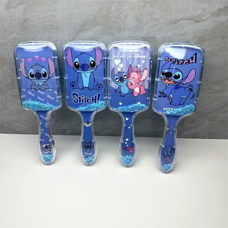 

cute Stitch Anime Stitch Hair Comb Cartoon Girls Comb Cute Massage Curly Hair Anti Knotting Portable Hairdressing Comb ChildGift