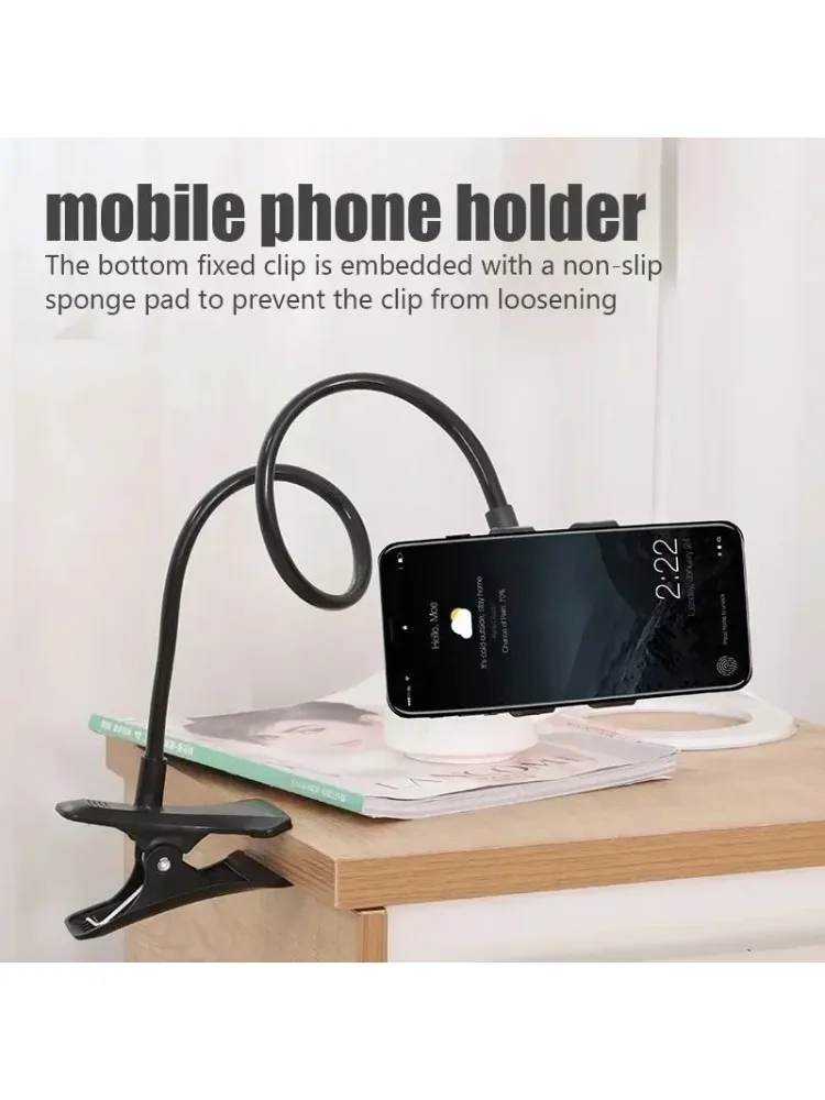 Bracket for Smartphone Holder Universal Lazy Bracket Mobile Phone Holder Gooseneck Stand Stents Flexible Bed Desk Table Clip