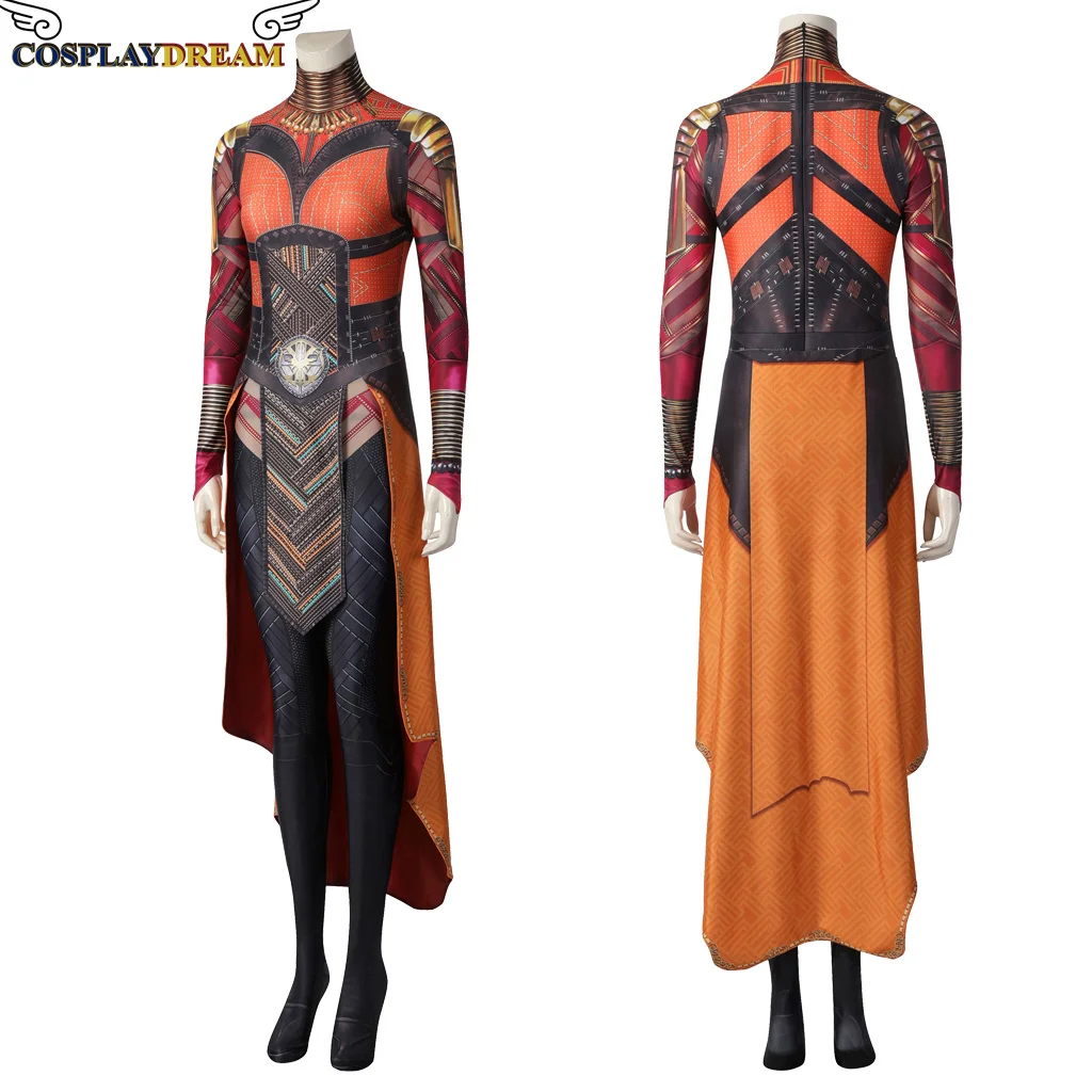 

Female Panther COS Dora Milaje Okoye Cosplay Costume High Quality Okoye Battle Outfit sexy jumpsuit Halloween Black Jumpsuit