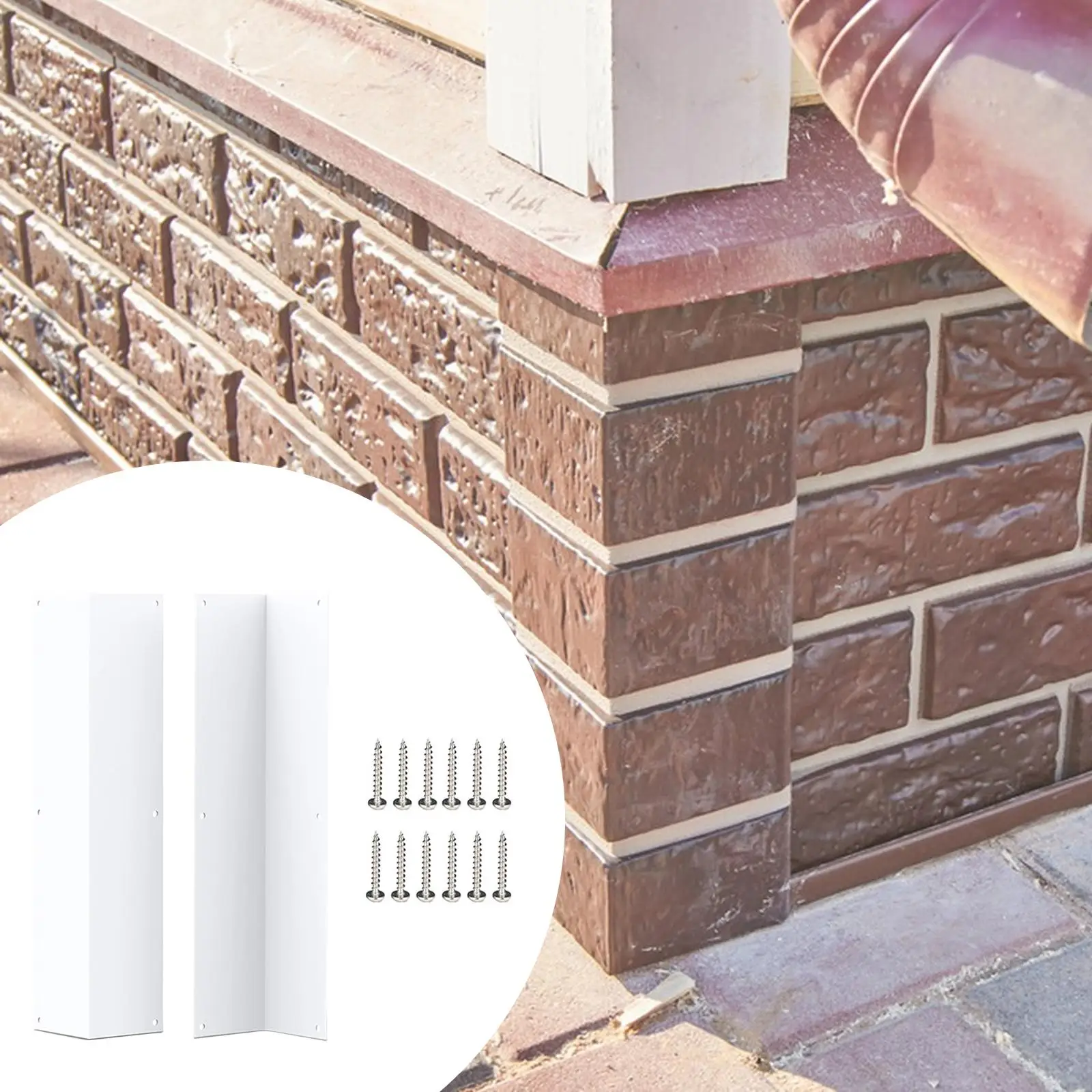 Metal Corner Guard for Wall Protection Easy Install Cover for House Exterior Painting Defense