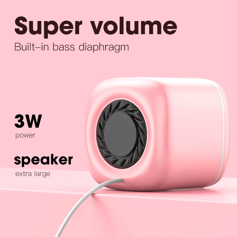 Hifi Desktop Wired USB Computer Dual Speaker for Laptop PC Phone Suround Stereo Subwoofer AUX Super Bass Double Diaphragm