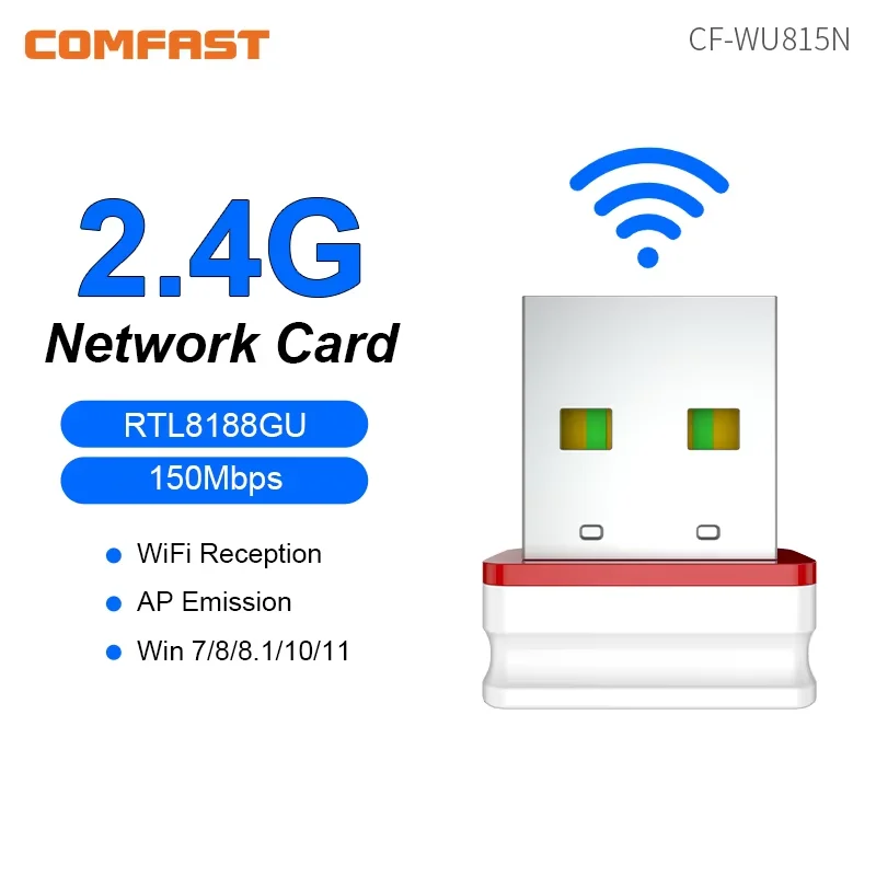 Comfast wifi 6 adaptateur Wi-fi Mini AX600 carte réseau USB WIFI Dongle 2.4GHz Cle Wi-Fi Lan adaptateur pilote gratuit 600M récepteur WIFI