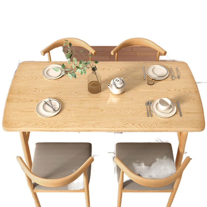 الحد الأدنى الحديثة الخشب اللون طقم طاولة طعام 4 كراسي ل 4 أشخاص طاولة المطبخ Comedores De 4 Sillas مجموعة غرفة الطعام