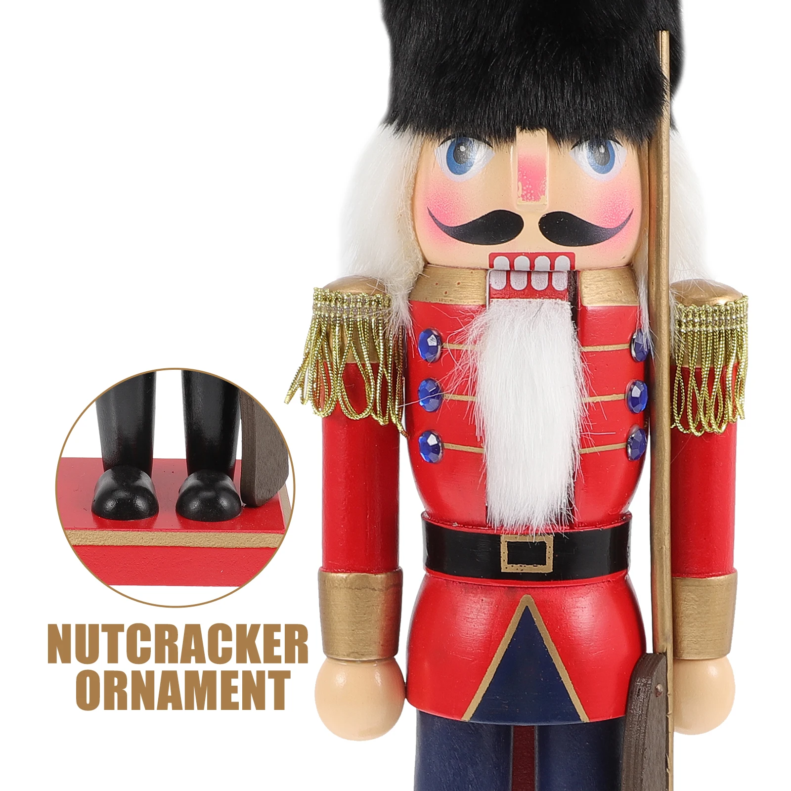 

Nutcracker Decoration Shape Design Decorations Christmas Adornment Wood Figures