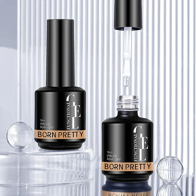 BORN PRETTY 15ml Base Top Coat Gel de reforço para embeber UV LED Nail Art Gel Unha Polonês Função Gel