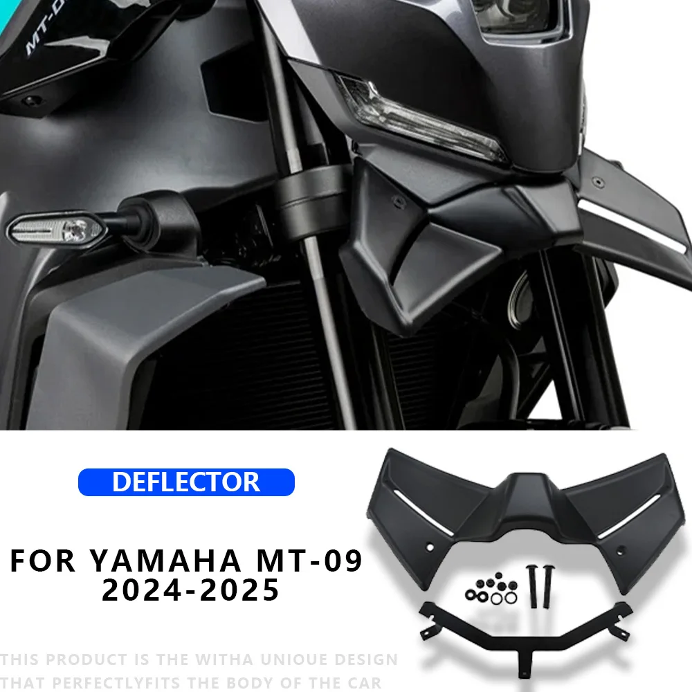 

MTKRACING For YAMAHA MT-09 2024-2025 Frontal Spoilers Winglet Aerodynamic Wing Motorcycle Front Spoiler Kit Naked